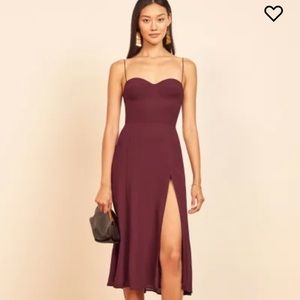 reformation dress, plum, used once